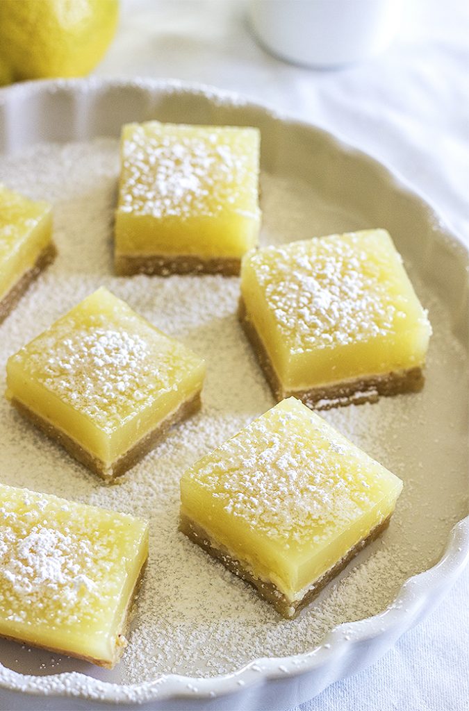 Healthy Vegan Lemon Squares