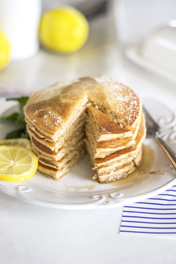 Lemon Sugar Free Pancakes - Naturally Sweetened